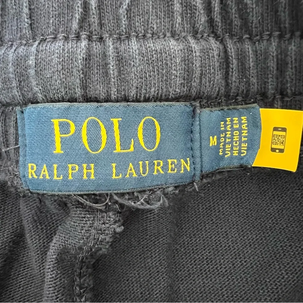 POLO RALPH LAUREN Patch Logo Navy Blue Jersey Shorts Size M